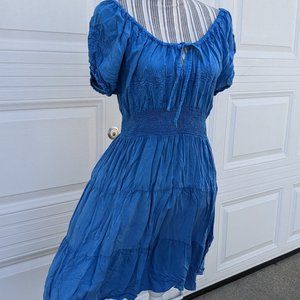 Pretty petite peasant dress